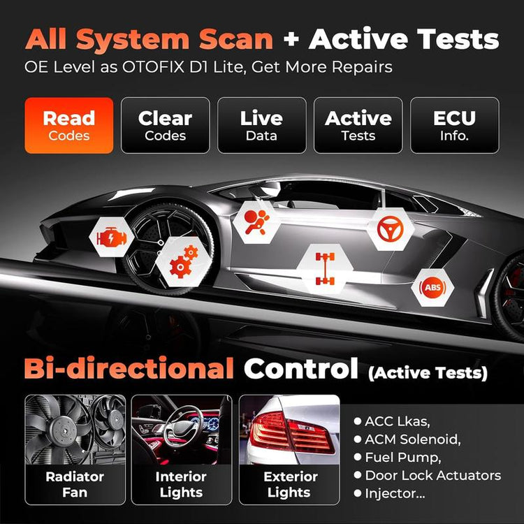 OTOFIX IM1 Key Fob Programmer Car Diagnostic Scan Tool 2 Years Free Update IMMO Functions,Bi-Directional Scanner, All System Diagnostic Scanner for Car,40+ HOT Services,Doip&Canfd