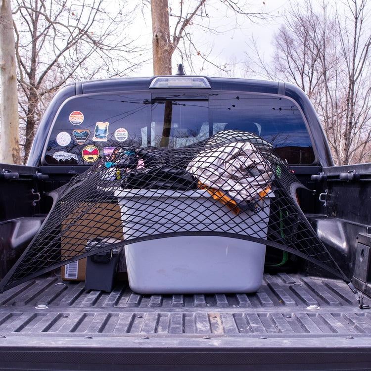 Highly Elastic Cargo Net, Simple Truck Bed Cargo Mesh Organizer, Suitable for Daily Light Loads of Trucks, 4&