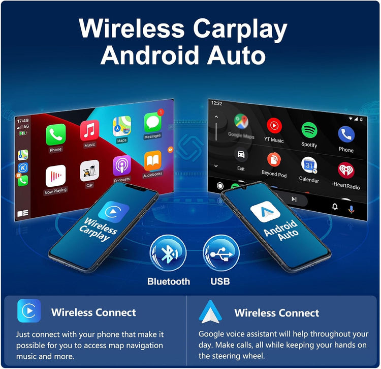 Octa Core 6GB+128GB for Ford Kuga Escape C-Max 2013-2017 Double Din Car Stereo, Android 14 Car Radio Player,9 Inch IPS Touch Screen GPS Navigation Bluetooth Head Unit DSP Car Play Android Auto.