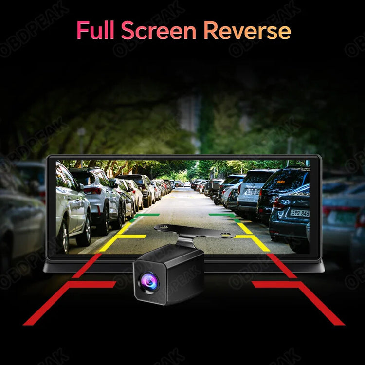 K2 Pro 11.3" Dash Cam 4K Front + Rear + GPS Wireless Android Auto Apple Car Play.