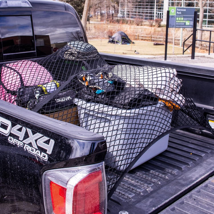 Highly Elastic Cargo Net, Simple Truck Bed Cargo Mesh Organizer, Suitable for Daily Light Loads of Trucks, 4&