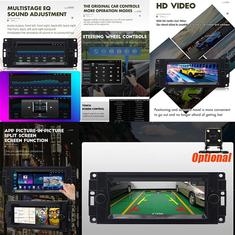 ABS Android 13 232G Car Play Car-Play Multimedia Navigation Android Bluetooth Backup Camera Easy Installation Accurate.