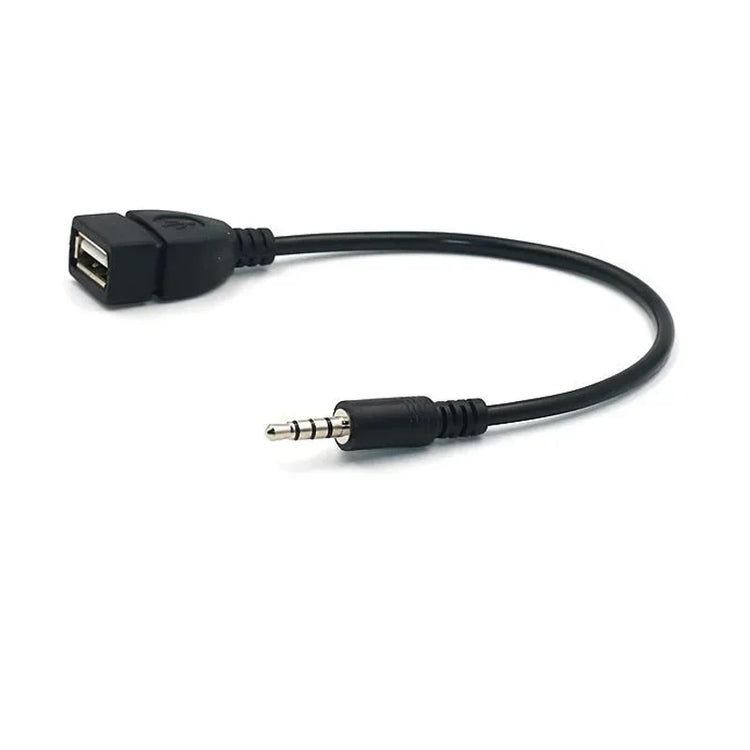 Car MP3 Player Converter 3.5 Mm Male AUX Audio Jack Plug USB 2.0 Female Converter Cable Cord Adapte Alpicool Pioneer Car Audio.