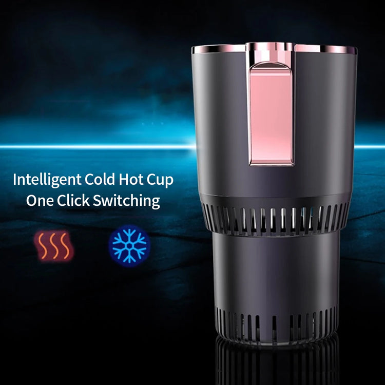 Smart Car 2-In-1 Hot and Cold Cup Drinks Holder Home Fast Refrigeration Cooling/Heating Mini Touch Screen Beverage Mug Drink Can.