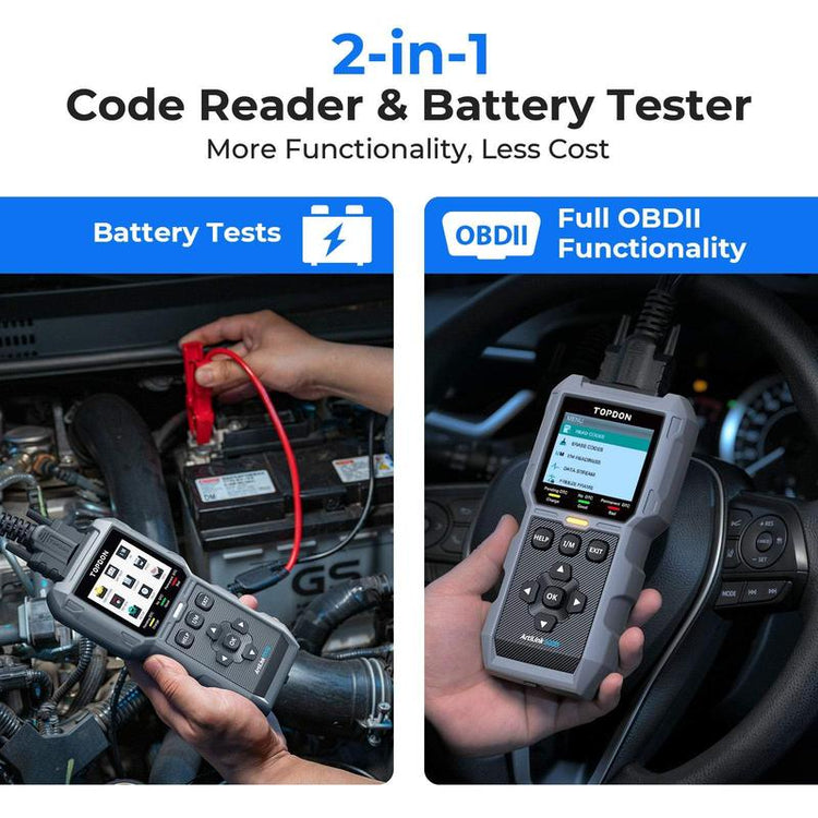 TOPDON Artilink500B 2-In-1 OBDII Scanner and Battery Tester