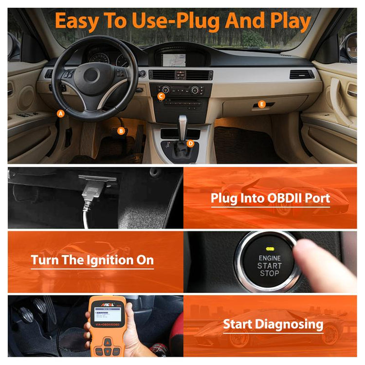 ANCEL AD310 Classic Enhanced Universal OBD II Scanner Car Engine Fault Code Reader CAN Diagnostic Scan Tool Ob D Diagnostic Code