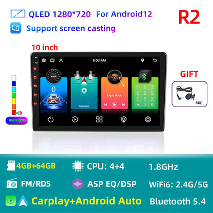 2 Din 7 9 10 Inch Car Play Android Radio Multimedia Carplay Android Auto 2 Din Stereo Receiver Player 2DIN GPS 4 8 Core 4G 64G.