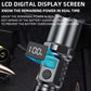 1PC Multi-Functional Outdoor Strong Light LED Long-Range Telescopic Zoom Flashlight, Plastic USB Rechargeable Flashlight