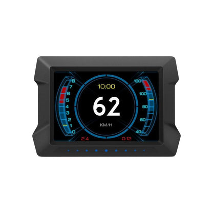 2025 New Car Digital GPS Tachometer, Car HUD Head-Up Display, OBD/GPS Smart Meter, Speed, Engine RPM, Voltage Screen, Fault Detection, Clear Fault Code, Hill Descent Meter, Ambient Lighting Multifunctional for Most Vehicles