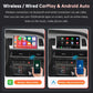 Road Top Wireless Carplay Android Auto for Audi A6 C6 A7 C7 2010-2011 Q7 2010-2015,With Mirror Link Airplay Car Play Functions.