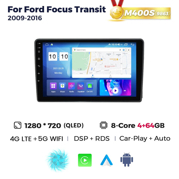 UIS7862S 8-Core Android OS 9" Wireless Car-Play Auto Car Radio Multimedia Video Player for Ford Focus Transit 2009-2016.