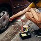 Resq Emergancy Tyre Repair Kit, with Easy Valve through Punture Repair Tyre Selant, Air Compressor, Suitable for All Car Makes and Models