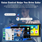 Portable Wireless Carplay Android Auto Screen Car Stereo, 7" HD Touchscreen Radio Carplay Screen for Car Support Mirror Link, Car Audio Receivers with Bluetooth/Aux/Fm/Eq/Voice Control.