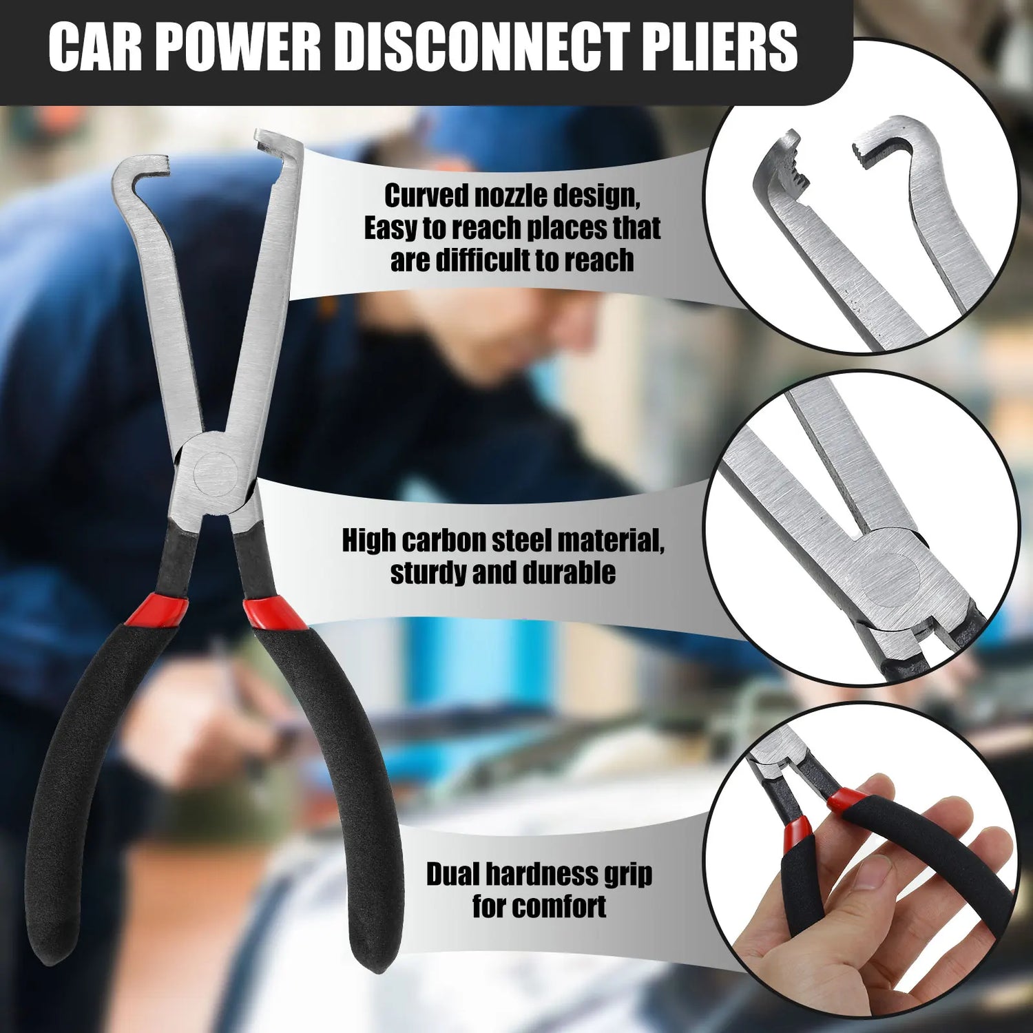 Auto Electrical Disconnect Tool Multipurpose Electrical Connector Removal Pliers for Car Motorcycle Automotive Repair Tools