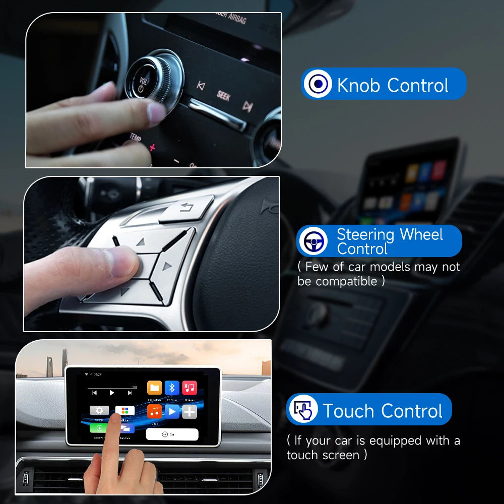 HEYINCAR Carplay Smart Ai Box plus Android Wireless Carplay Android Auto Adapter for Netflix for Youtube Car Play Ai Tv Box.