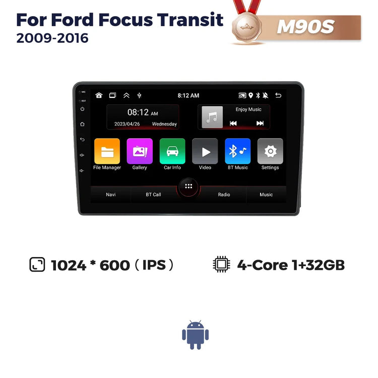 UIS7862S 8-Core Android OS 9" Wireless Car-Play Auto Car Radio Multimedia Video Player for Ford Focus Transit 2009-2016.