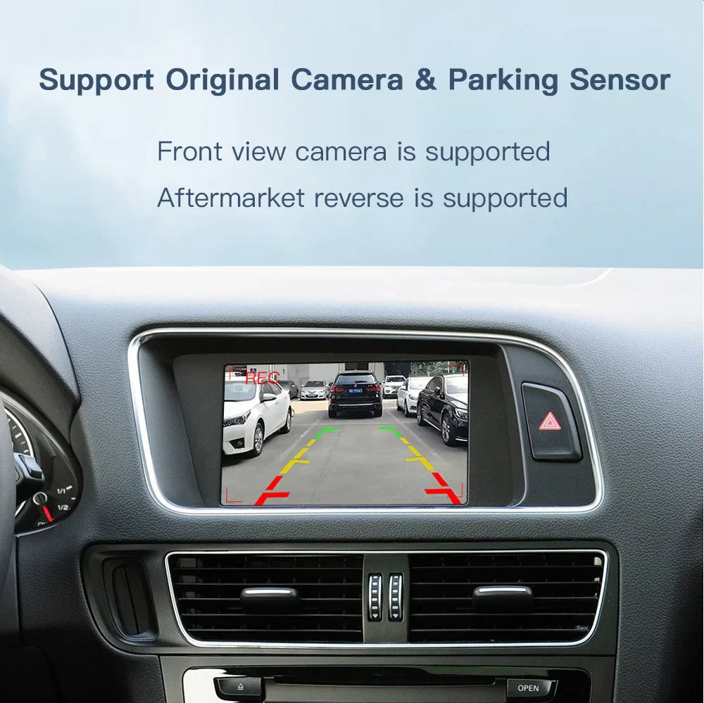 Wireless Carplay Android Auto Interface for Audi A4 B8 A5 Q5 2009-2015, with Airplay Mirror Link Car Play Functions.
