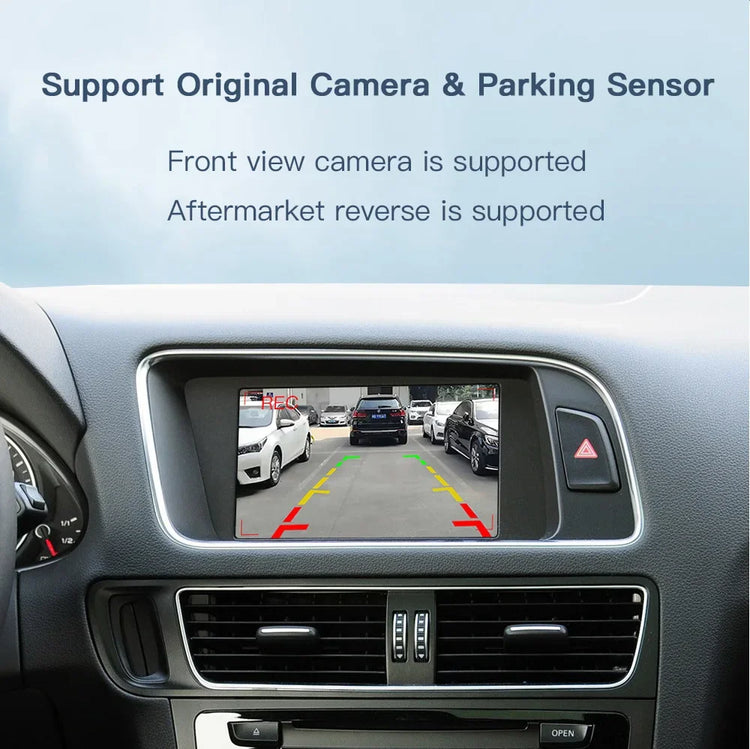 Wireless Carplay Android Auto Interface for Audi A4 B8 A5 Q5 2009-2015, with Airplay Mirror Link Car Play Functions.