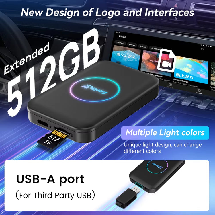 Wireless Carplay Android TV Box 3 in 1 Adapter for OEM Android Auto Car Play Box Multimedia Smart Ai Box Online Video.
