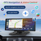 10.26 Inch Wireless Carplay Radio for Car,  Wireless Android Auto Car Display Screen with Dual Bluetooth GPS AUX Hand Free Mirror Link FM Transmitter Sat Nav.