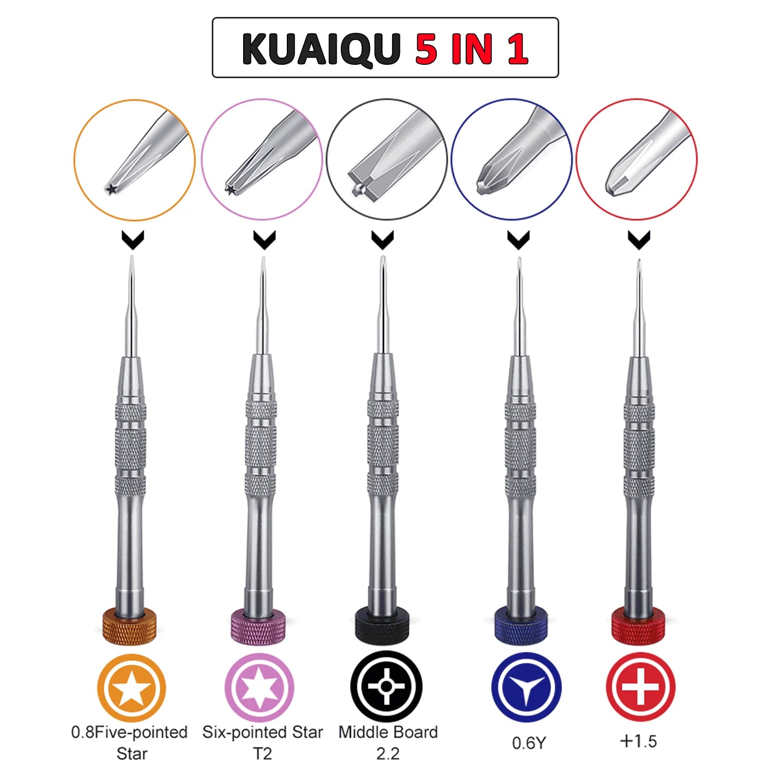 68 in 1 Precision Electric Screwdriver Set 64 Magnetic Bits 5 Torque or 5-In-1Manual Screwdriver Tool Foriphone Watch PC Glasses