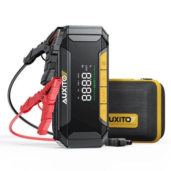 AUXITO 2025 Upgraded 8000A Portable Car Jump Starter,12V Battery Jumper Starter Portable Jump Box(All Gas,Up to 10.0L Diesel Engine),Auto Battery Booster Pack with 3 Modes Flashlight, Power Bank with USB Quick Charge & Type C Port