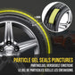Resq Emergancy Tyre Repair Kit, with Easy Valve through Punture Repair Tyre Selant, Air Compressor, Suitable for All Car Makes and Models