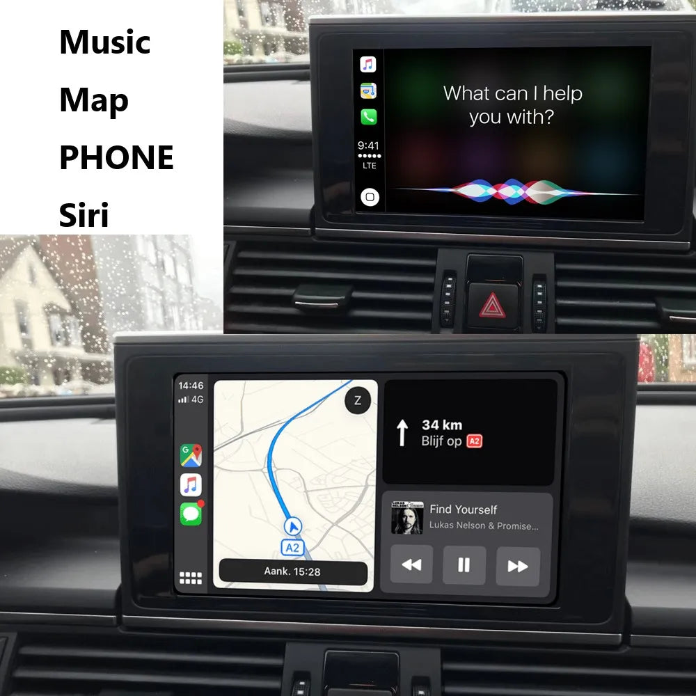Wireless Carplay Module for Audi A6 A7 2012-2018 Android Auto Interface Bluetooth Audio Rear Camera Car Play.