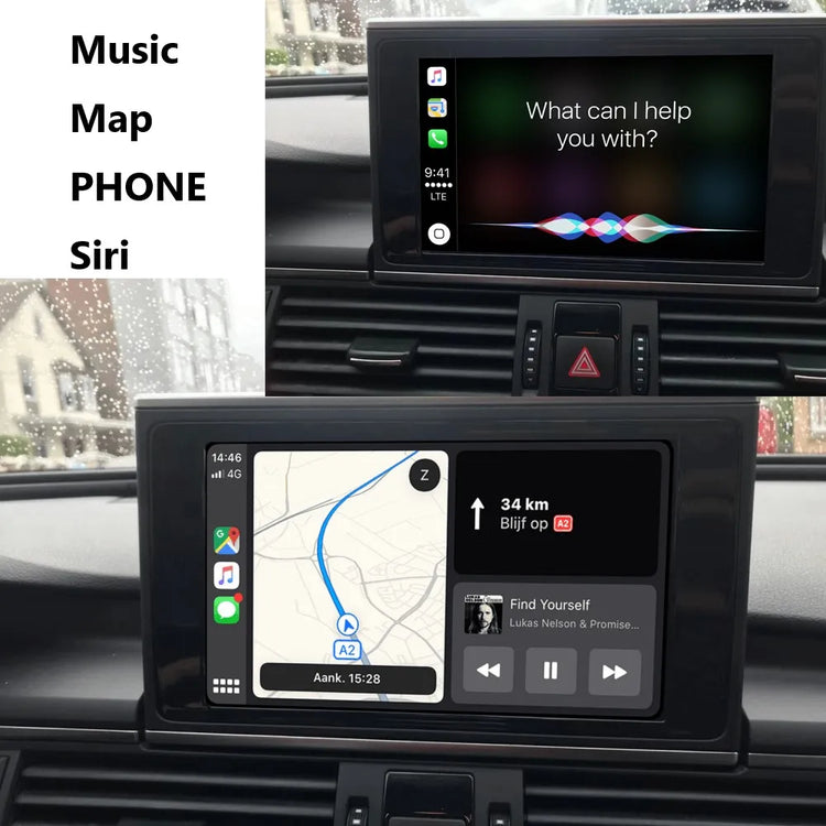 Wireless Carplay Module for Audi A6 A7 2012-2018 Android Auto Interface Bluetooth Audio Rear Camera Car Play.