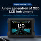 Jemora Multi-Functions Trip Computer P22 Universal Car Head up Display Car Gauge, OBDⅡ Diagnostic and Slope Meter Digital Speedometer Safe Driving Computer Overspeed Alarm for All Vehicles