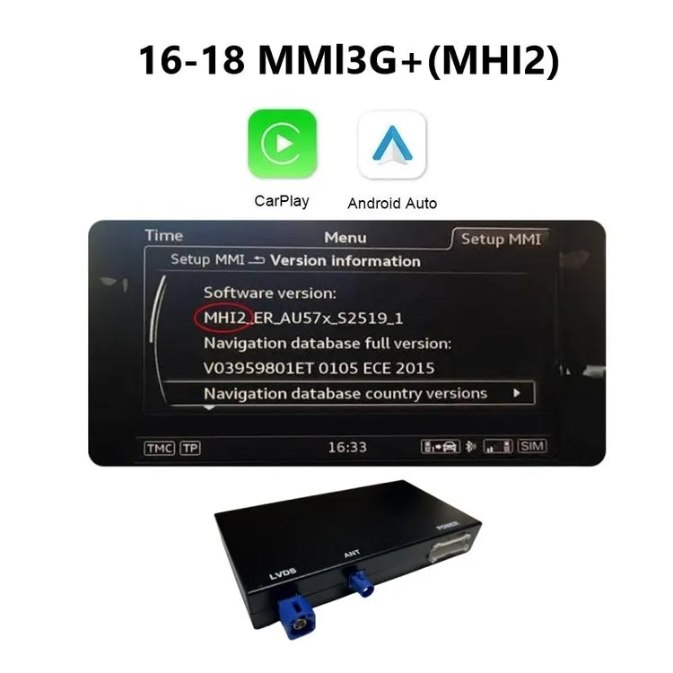 Wireless Carplay Module for Audi A6 A7 2012-2018 Android Auto Interface Bluetooth Audio Rear Camera Car Play.