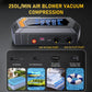 【6-IN-1】 Portable Car Jump Starter with 150PSI Vacuum Extraction Air Compressor, 12V 12000Mah 6000A Car Battery Jump Starter Battery Pack (8L Gas/8L Diesel), Large LCD Display, Father&