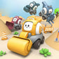 Childrens Cartoon Toy Car Face Changing Whistle Inertia Back Pull Engineering Car Beach Home Fun Car Play Toy for Kids Gifts.