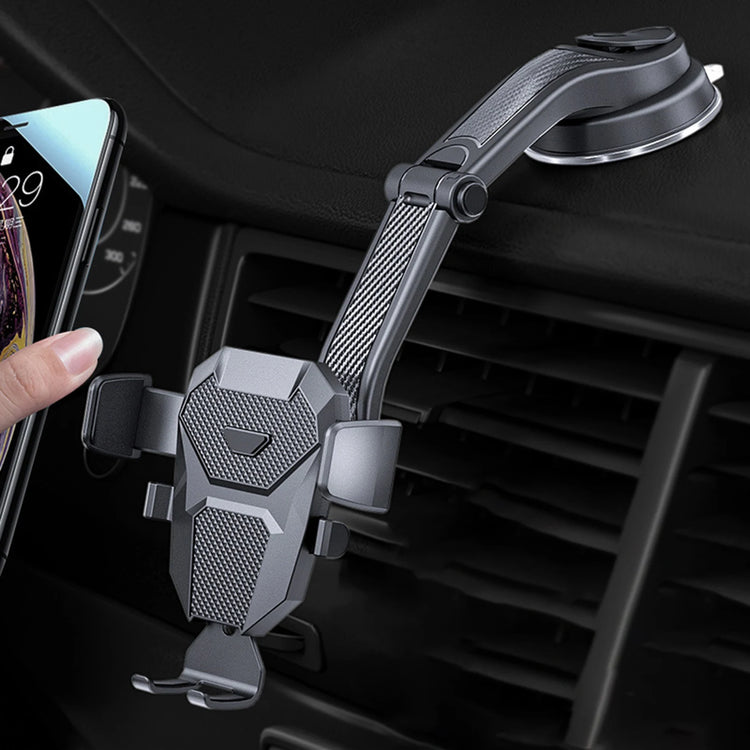 Car Phone Mount Holder Suction Cup Car Phone Holder Auto Air Outlet Cell Phone Bracket Long Arm Telescopic Cellphone Support