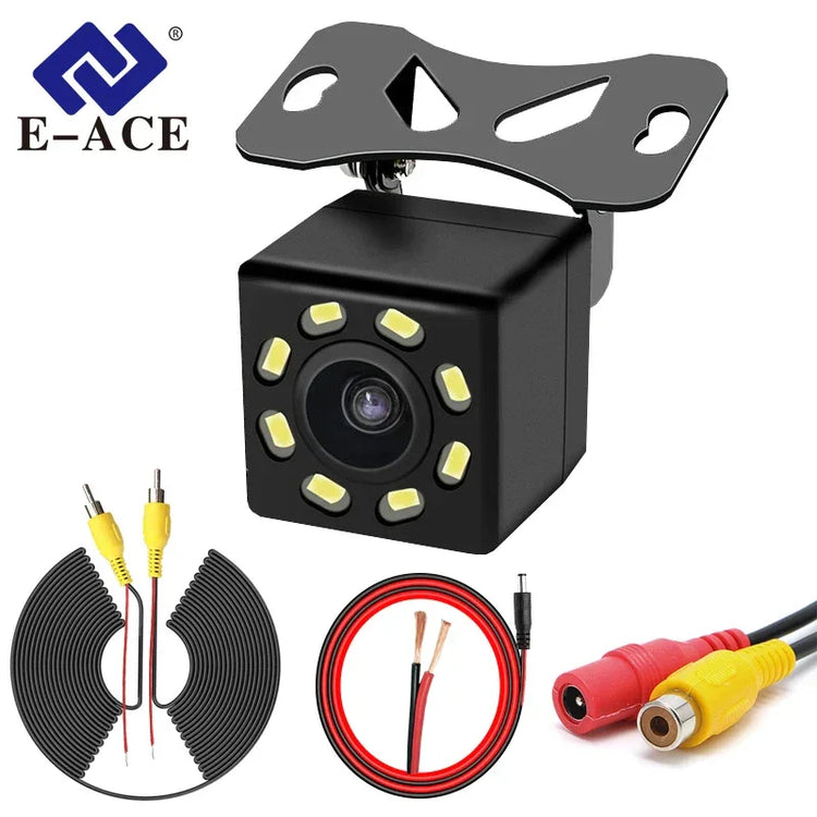 Rear Camera of Driving Recorder 140 Wide Angle Waterproof 4/8/12 Light HD Night Vision Parking Monitoring Rear Camera