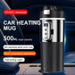 12V/24V Car Heating Cup Smart Temperature Sensor Electric Kettle Stainless Steel Thermos Cup Travel Car Coffee Mug Warmer Bottle