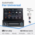 ZD1 7“ 1 Din Carplay Car Radio Android Auto Multimedia Retractable HD Touch Screen FM AUX BT USB Mirrorlink Universal Autoradio.
