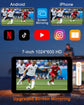 Wireless Apple Carplay Android Auto Screen for Car, 7" HD Touch Screen Car Stereo Portable Live Navigation Car Play Mirror Link Music Video Player Siri/Airplay/Aux/Fm/Radio.