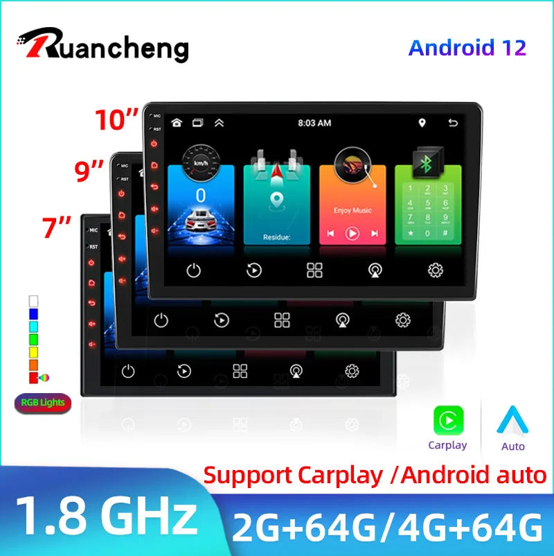 2 Din 7 9 10 Inch Car Play Android Radio Multimedia Carplay Android Auto 2 Din Stereo Receiver Player 2DIN GPS 4 8 Core 4G 64G.