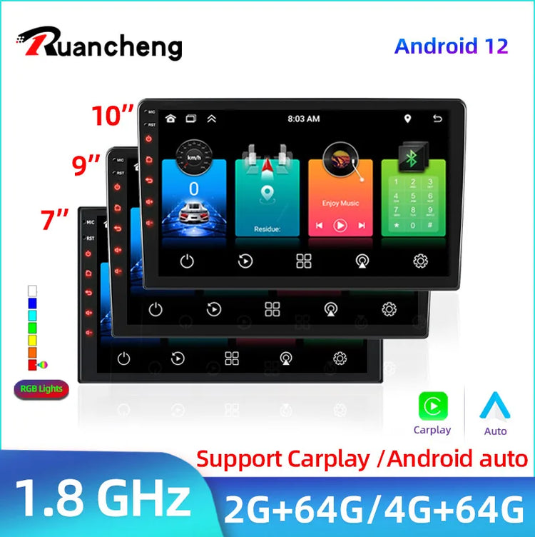 2 Din 7 9 10 Inch Car Play Android Radio Multimedia Carplay Android Auto 2 Din Stereo Receiver Player 2DIN GPS 4 8 Core 4G 64G.