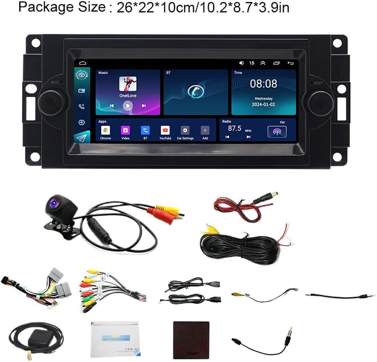 ABS Android 13 232G Car Play Car-Play Multimedia Navigation Android Bluetooth Backup Camera Easy Installation Accurate.
