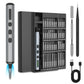 68 in 1 Precision Electric Screwdriver Set Power Tool Kits 5 Torque Magnetic Screw Driver Bits for Eyeglasses Watch Phone Laptop