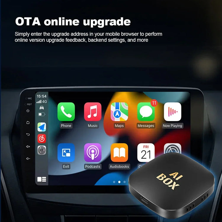 NEW Carplay Ai Box Android 13 Wireless Carplay Android Auto Car Video TV Box Wifi 2GB+32GB for Netflix Youtube Play Store.