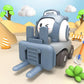 Childrens Cartoon Toy Car Face Changing Whistle Inertia Back Pull Engineering Car Beach Home Fun Car Play Toy for Kids Gifts.