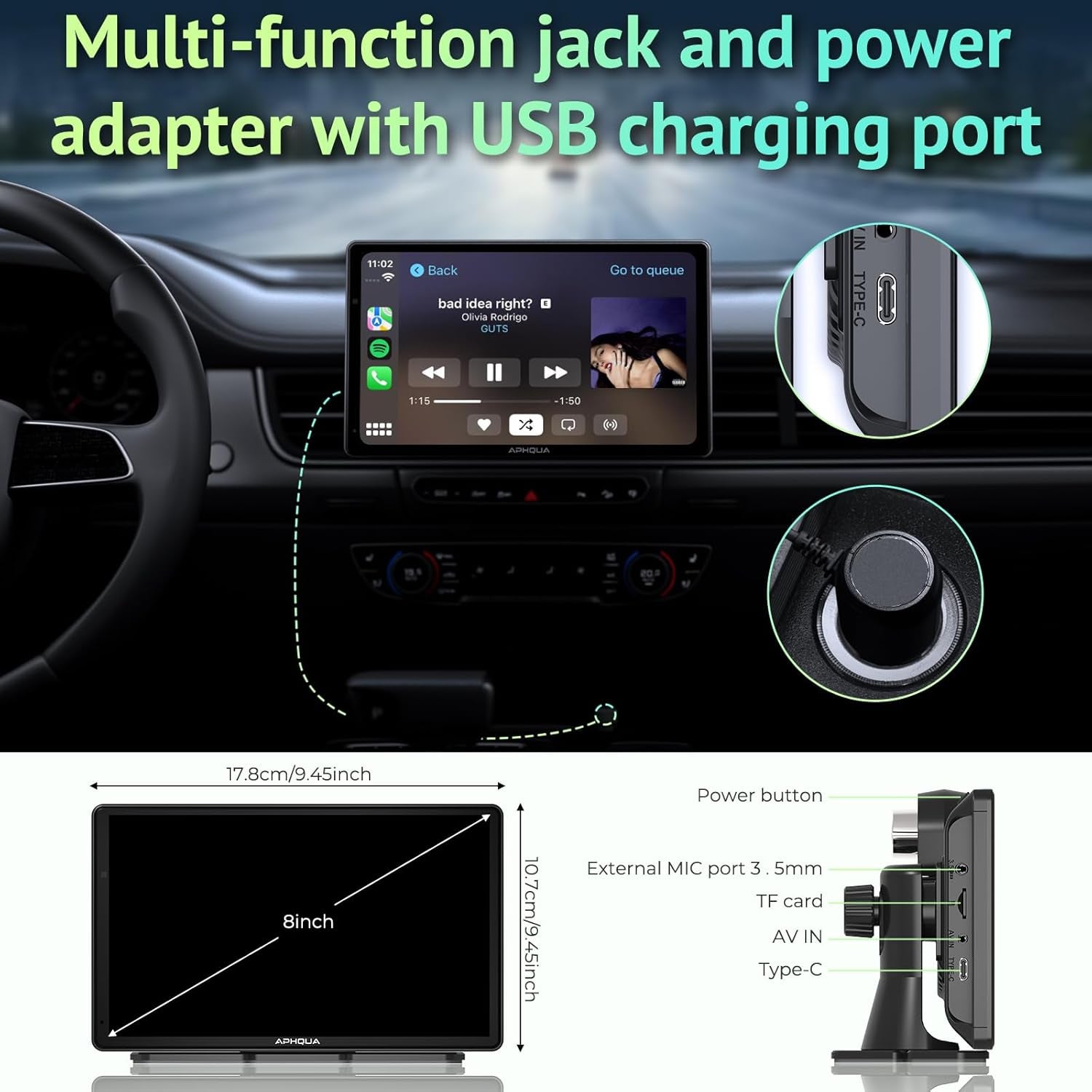 Carplay Screen for Car, 7&