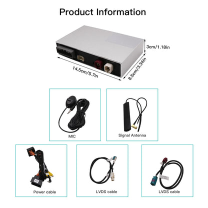 Wireless Carplay Android Auto for Volkswagen Touareg with 8-Inch Screen RNS850 2010-2018 Mirroring Car Play Airplay Multimedia.