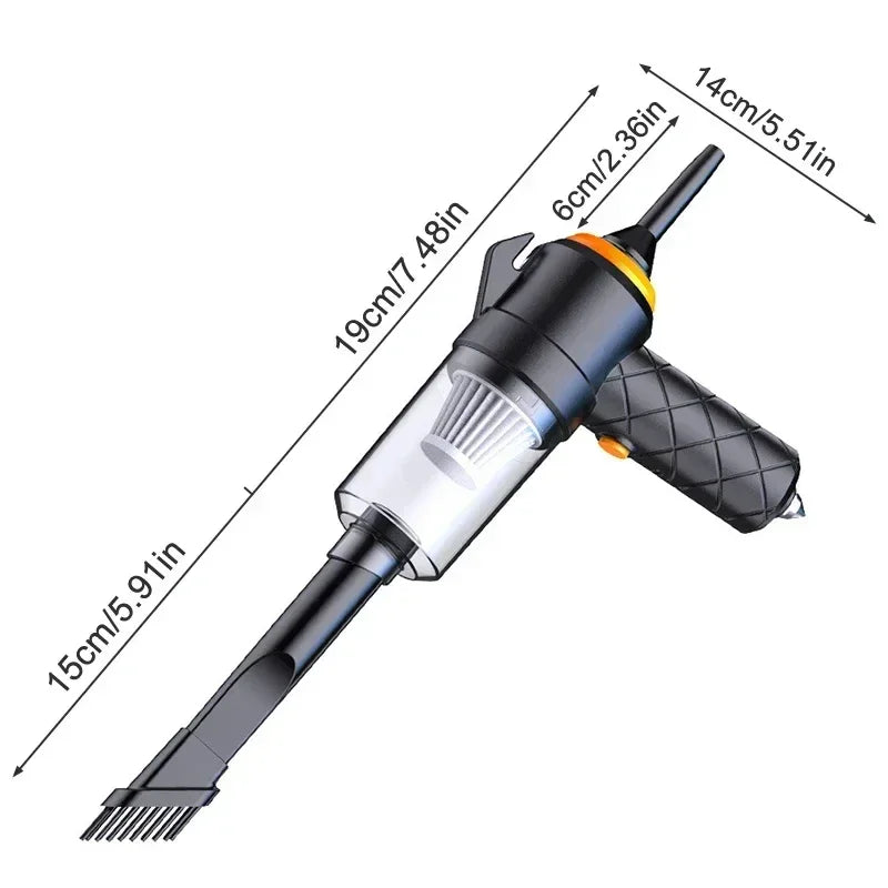 6000Pa Car Vacuum Cleaner, High-Power Mini Charging, Multifunctional Blowing and Suction, Handheld Car Vacuum Cleaner