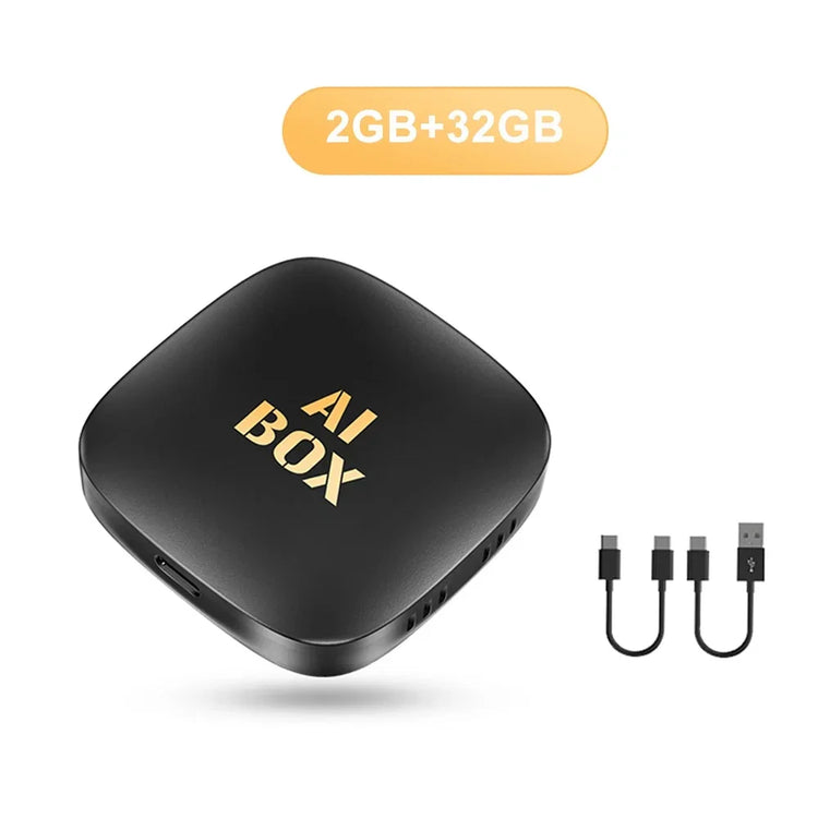 NEW Carplay Ai Box Android 13 Wireless Carplay Android Auto Car Video TV Box Wifi 2GB+32GB for Netflix Youtube Play Store.