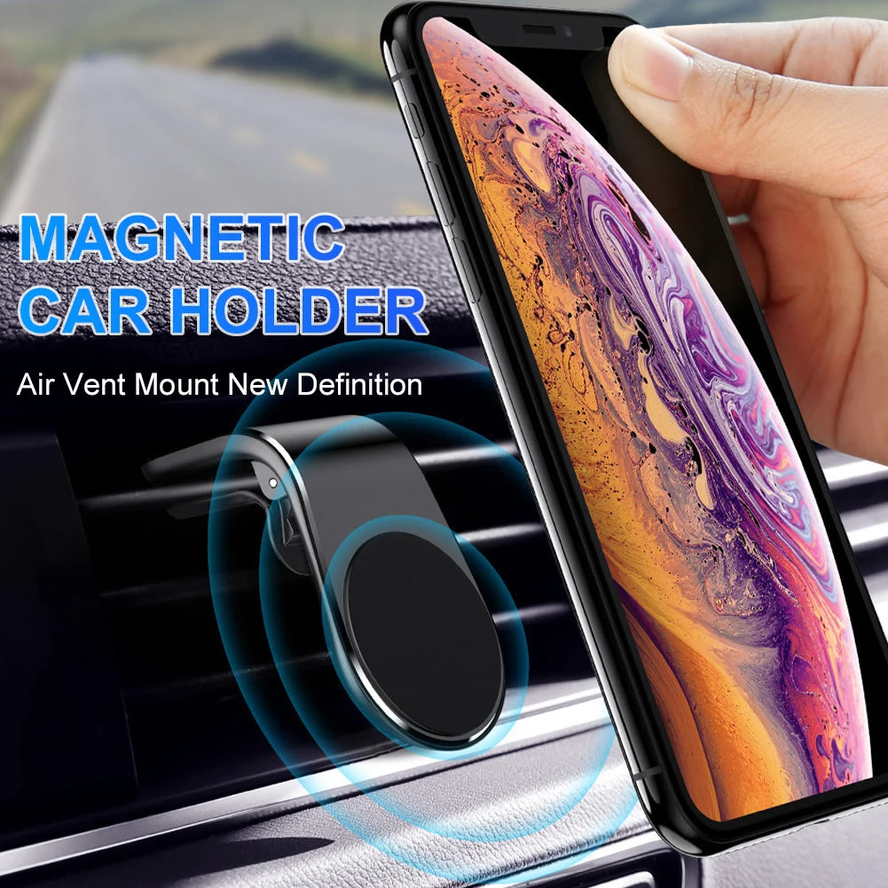 New Car Phone Holder Magnetic Gps Auto Universal Clip-On Air Vent Car Phone Holder Bracket for Car Accessorie Phone Holder Tools