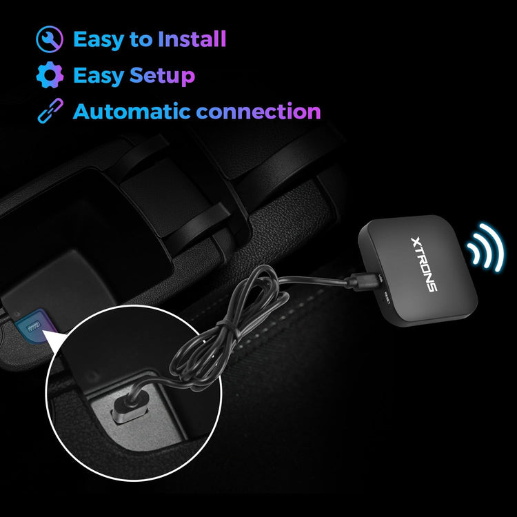 Wireless Adapter for Car Play, Wireless Activator Plug & Play for Iphone, Android Car Stereos Android Auto USB Dongle for Factory Installed Wired Car Play, ACCP05.
